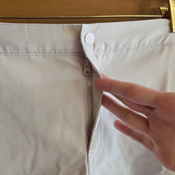 Abercrombie & Fitch Stretch Resort Short Light Khaki Lined Elastic Back XS - Picture 4 of 5